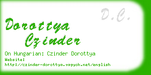 dorottya czinder business card